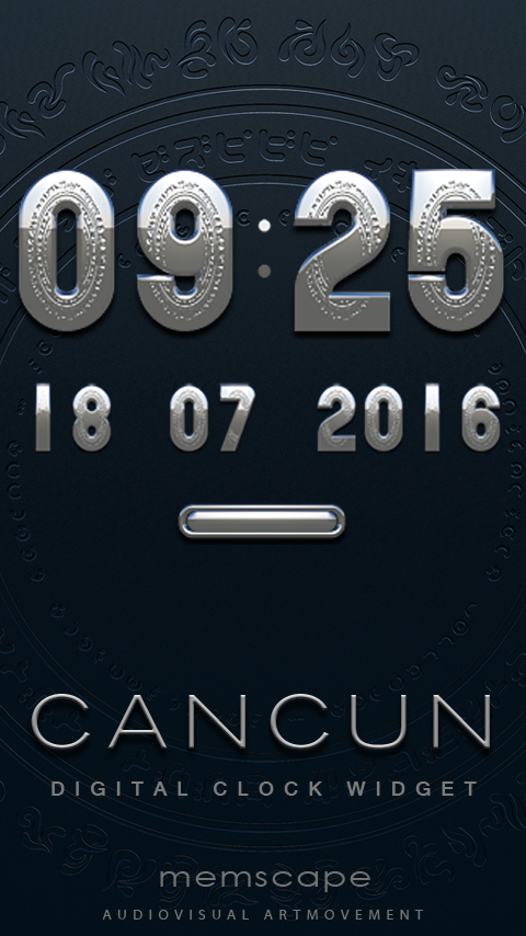 Android application CANCUN Digital Clock Widget screenshort