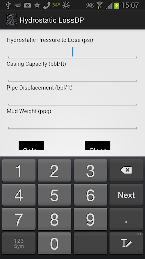 Hydrostatic - Pulling Dry Pipe