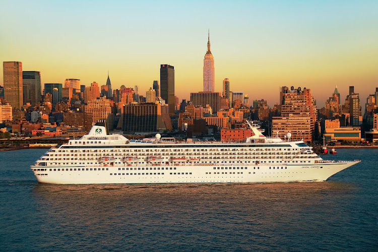 Take in Manhattan by sunset when you sail aboard Crystal Symphony.