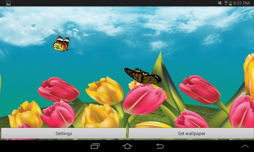 Butterfly Garden 3D Wallpaper