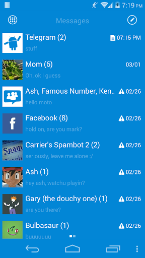 GOSMS WP8 Blue+ Theme