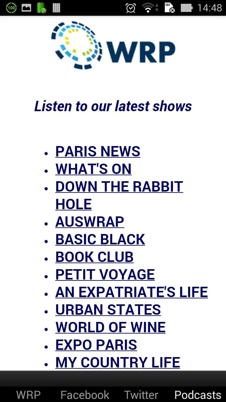 WRP HQ Screen 2