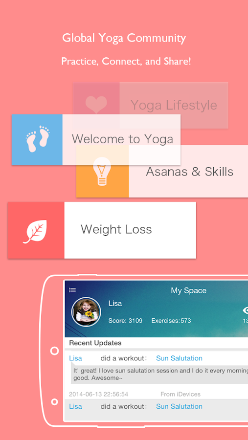 Daily Yoga Yoga Fitness App screenshot
