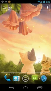 小貓日落牆紙免費
