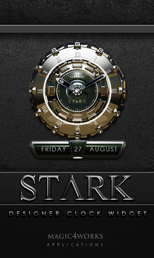 Stark designer Clock Widget