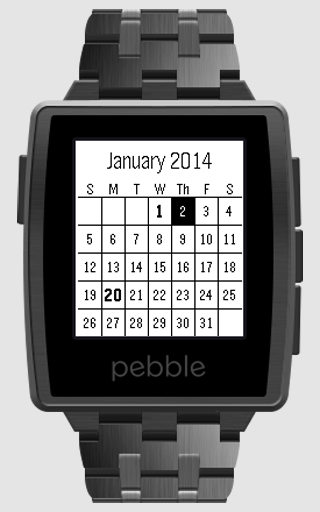 Android application Calendar Plus for Pebble screenshort