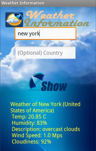 Weather Information