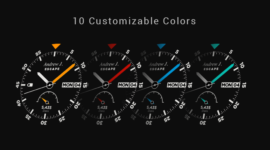 Android application Escape Watchface Android Wear screenshort