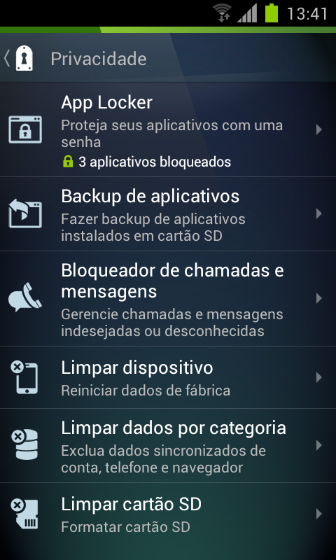 AVG Antivírus PRO - screenshot