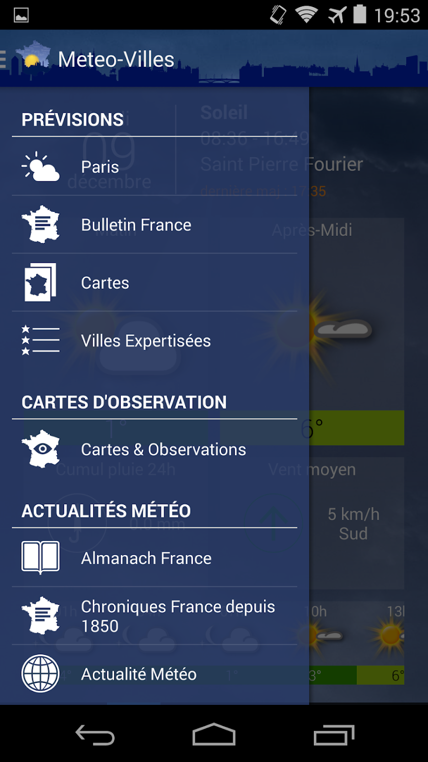 Météo Villes Screen 3