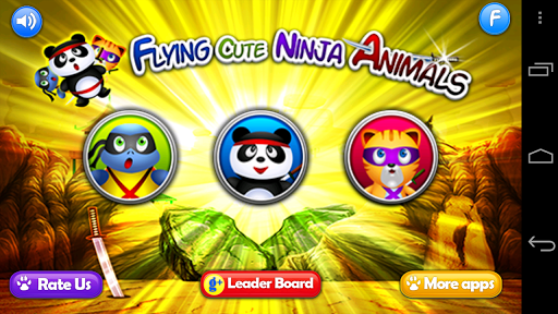 Flying Cute Ninja Animals Saga