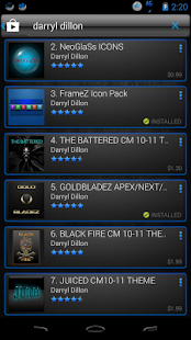 KRUSHED BLUE CM11 THEMECHOOSER - screenshot thumbnail