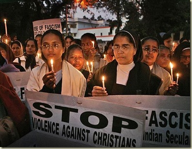 Indian churches protest