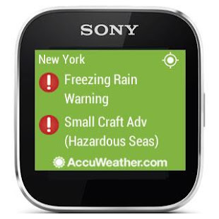 AccuWeather - Sony SmartWatch(圖3)-速報App