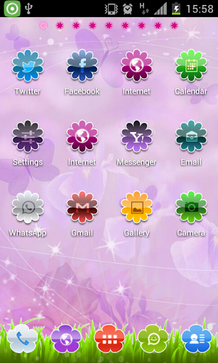 Flowers GO Launcher Theme