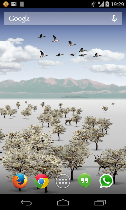 Android application Wind Birds PRO Live Wallpaper screenshort