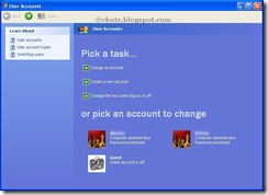 Creating User Account in XP