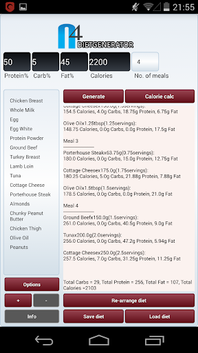 N4 Diet Generator Planner