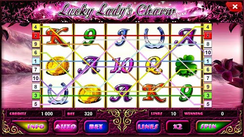 Android application Lucky Lady Charm Deluxe slot screenshort
