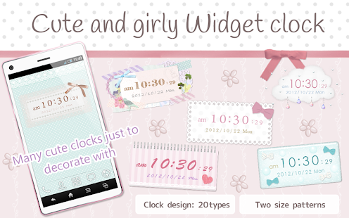 Cute and girly Clock Widget(圖1)-速報App