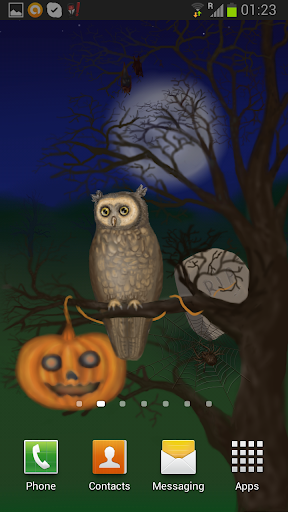 Halloween Owl Live Wallpaper