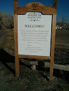 Historic Wheeler Farm Welcome Sign