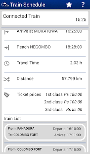 Sri Lanka Train Schedule Screenshots 5