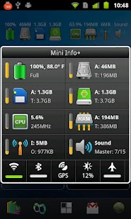 Mini Info+ System Widget App