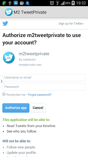 m2 tweet private