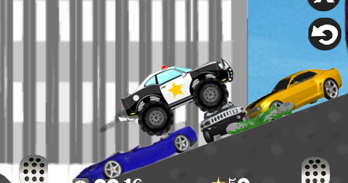 Mad smash cop - hill racer android games}