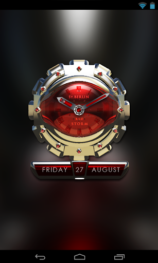 【免費生活App】Red Storm Clock Widget-APP點子