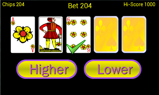 【免費紙牌App】Higher or Lower card game-APP點子