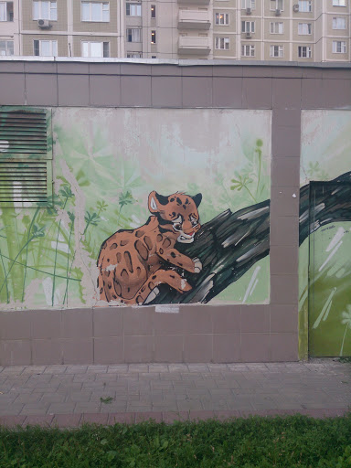 Leopard Image Mural