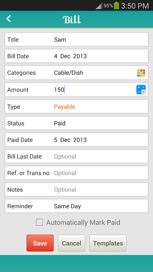 family bill tracker app