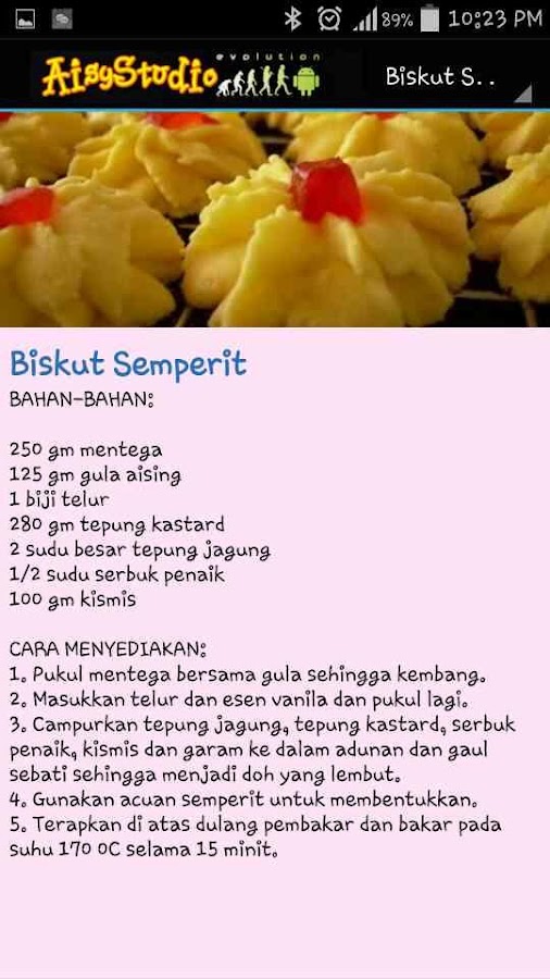 Kuih Makmur Simple - Contoh Yuk