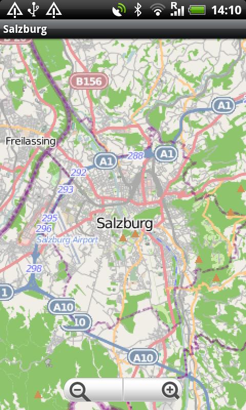 Salzburg Street Map Screen 1