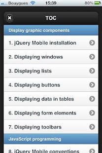 The jQuery Mobile Tutorial Screenshots 1