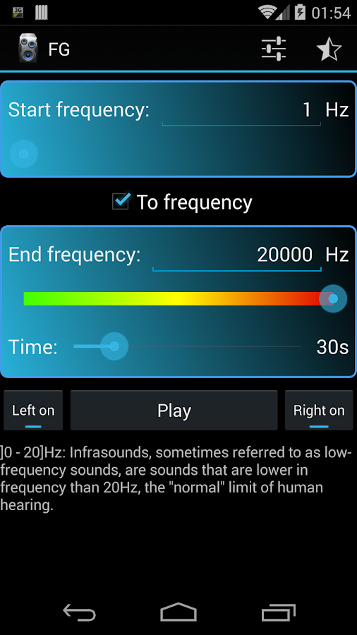Frequency Sound Generator Android Apps on Google Play