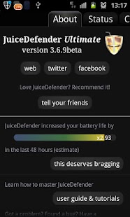 JuiceDefender - battery saver Screenshot
