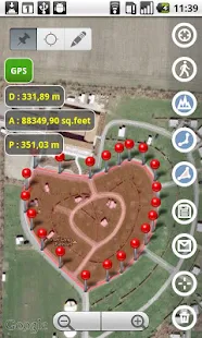 Planimeter GPS mesurer l'aire - screenshot thumbnail