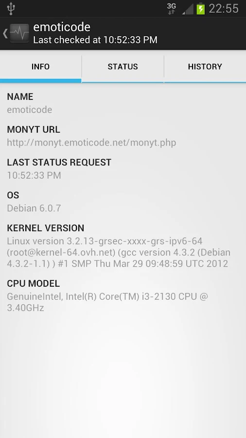 Monyt - Server Monitor - screenshot