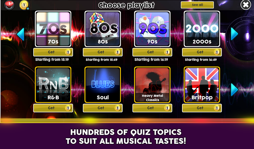 Wazasound Live Music Trivia Screen 3