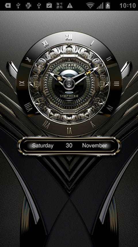 SYMPHONIE Luxury Clock Widget Screen 2