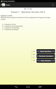 CISSP Evaluator Domain 7 Screenshots 1