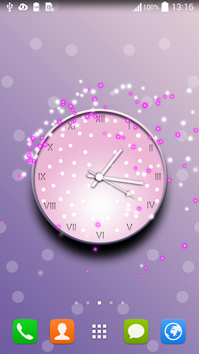 Live Pink Clock