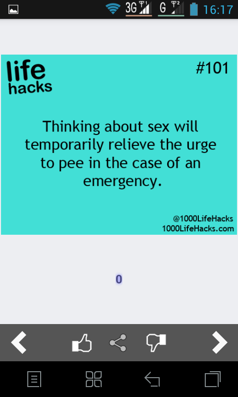 Android application Best Life Hacks Collection screenshort