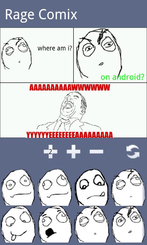 Android application Rage Comix screenshot