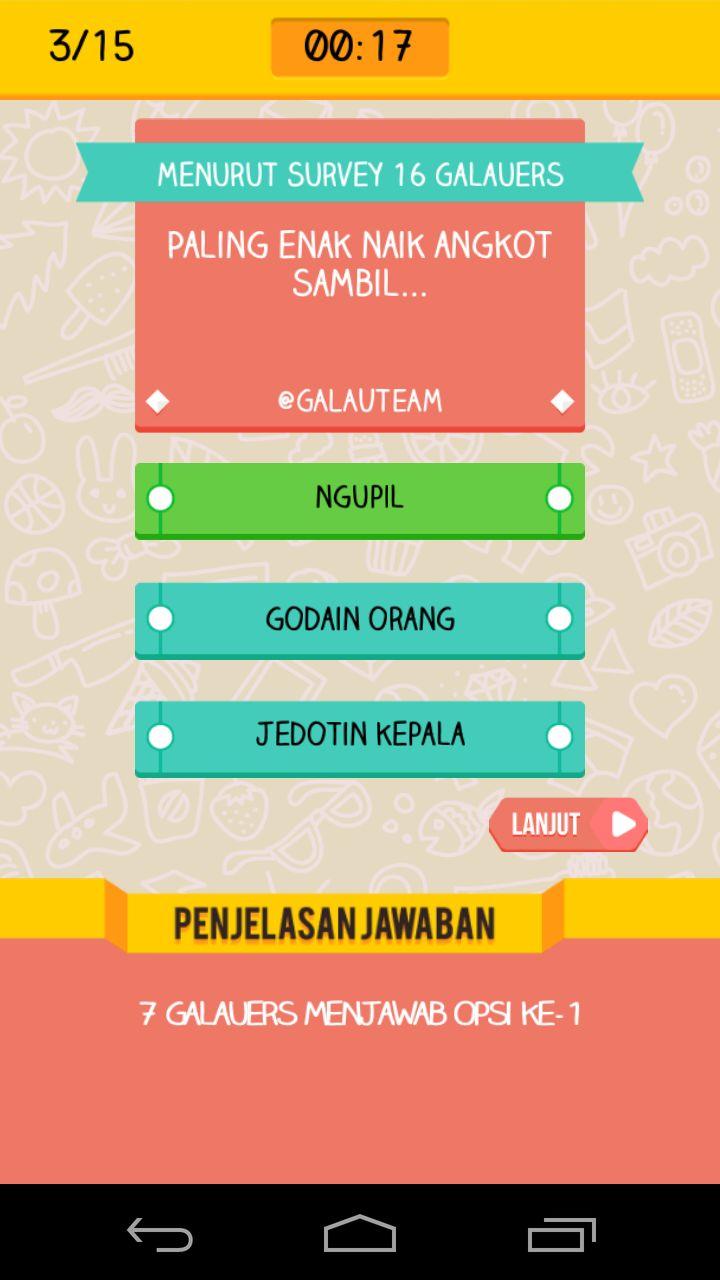 Kuis Galau Screen 2