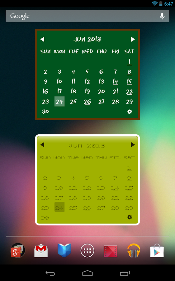 My Month Calendar Widget - screenshot