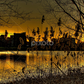 Milan at sunset by Peri Mario Angelo - Landscapes Sunsets & Sunrises
